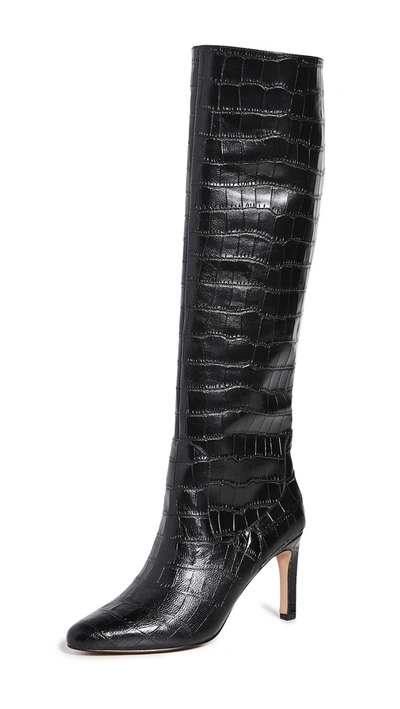 Shop Villa Rouge Flor Knee High Boots In Black