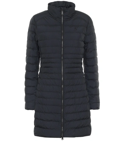 Shop Polo Ralph Lauren Quilted Long Jacket In Black