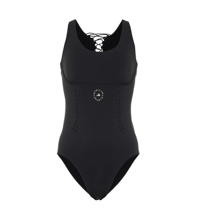 Shop Adidas By Stella Mccartney Truepurpose Swimsuit In Black