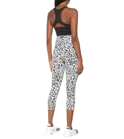 Shop Adidas By Stella Mccartney Truepurpose Leopard-print Leggings In White