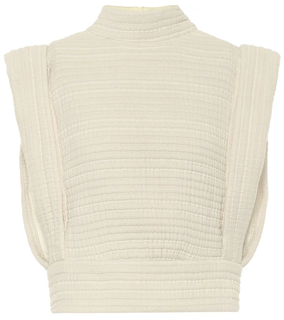 Shop Isabel Marant Carola Cotton Vest In White