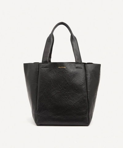 Shop Acne Studios Leather Tote Bag In Black