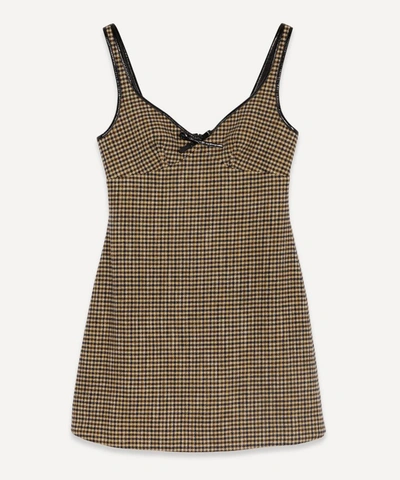 Shop Alexa Chung Check Sleeveless Mini-dress In Assorted