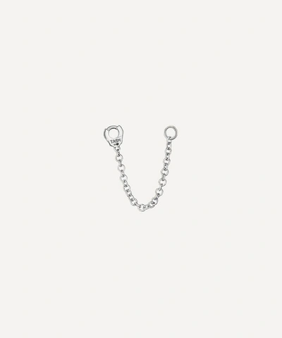 Shop Maria Tash 22mm Single Chain Connecting Charm In White Gold