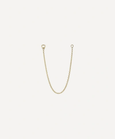 Shop Maria Tash Long Single Chain Connecting Charm In Gold