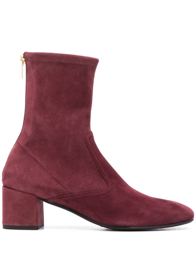 Shop Fratelli Rossetti Suede Ankle Boots In Purple