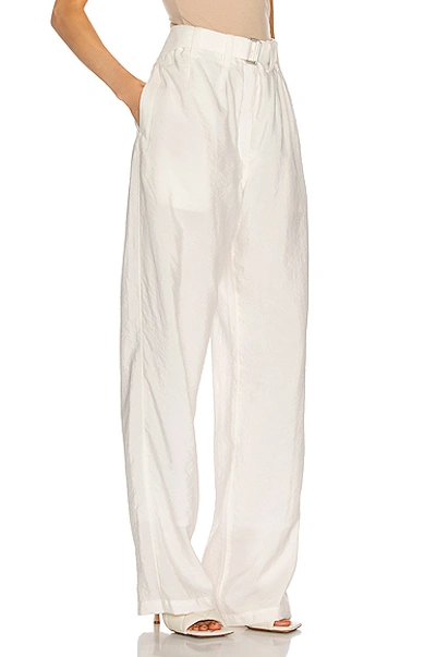 Shop Lemaire Loose Pant In Chalk