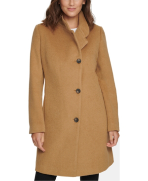 dkny asymmetrical walker coat