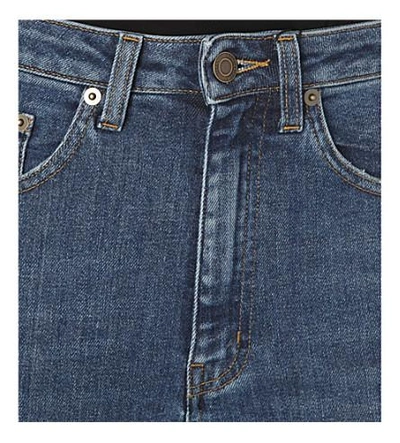 Shop Saint Laurent Skinny High-rise Jeans In Medium Blue