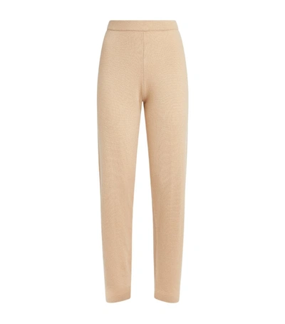 Shop Allude Cashmere Knitted Trousers