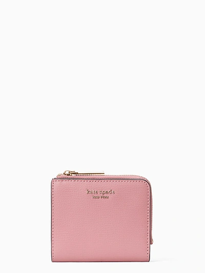 Shop Kate Spade Sylvia Small Bifold Wallet In Rococo Pink