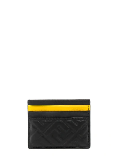 Shop Fendi Card Holder In Black