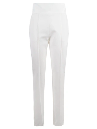 Shop Alexandre Vauthier High-waist Trousers In Off White