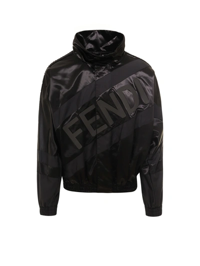 Shop Fendi Jacket In Black