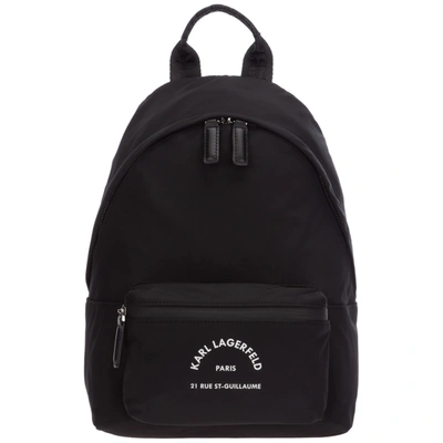 Shop Karl Lagerfeld Rue St Guillaume Backpack In Nero