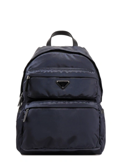 Shop Prada Backpack In Blue