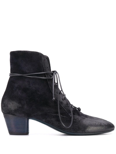 Shop Marsèll Lace-up Ankle Boots In Blue