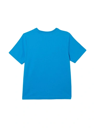 Shop Burberry Logo Print T-shirt In Blue