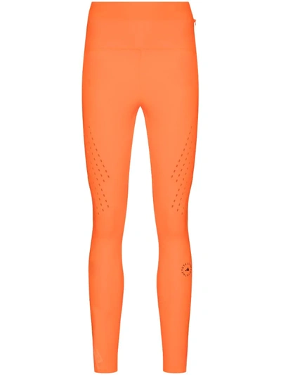 Shop Adidas By Stella Mccartney Truepurpose High-waist Leggings In Orange