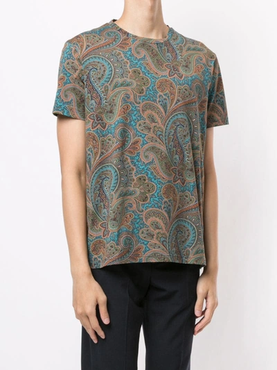 Shop Etro Paisley Print T-shirt In Multicolour