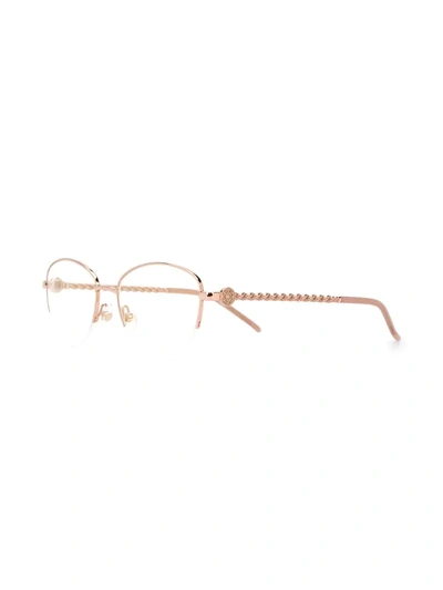 Shop Elie Saab Cat-eye Frame Glasses In Pink