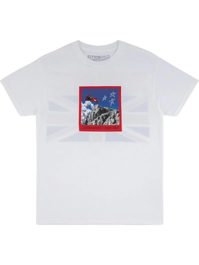 Shop Travis Scott Astroworld Union Jack T-shirt In White