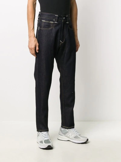 Shop Junya Watanabe X Levi's Tapered Leg Jeans In Blue