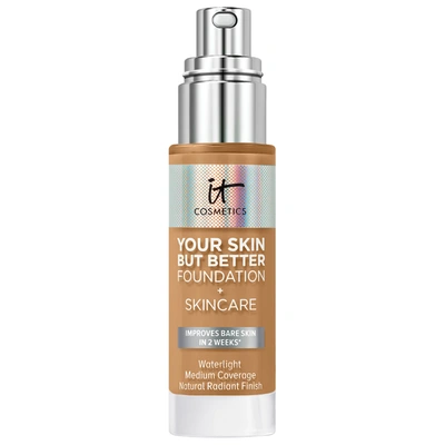 Shop It Cosmetics Your Skin But Better Foundation + Skincare Tan Warm 42.5 1 oz/ 30 ml