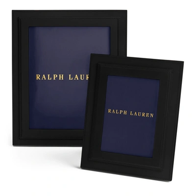 Shop Ralph Lauren Brennan Leather Frame In Black
