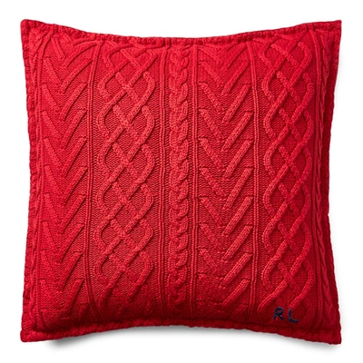 Shop Ralph Lauren Highland Throw Pillow In Red