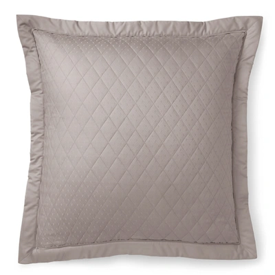 Shop Ralph Lauren Bedford Quilted Sham In Grey Dawn