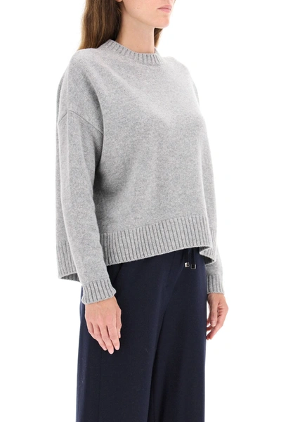 Shop Weekend Max Mara Alpe Wool Sweater In Grey