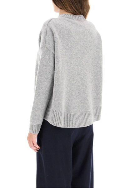Shop Weekend Max Mara Alpe Wool Sweater In Grey