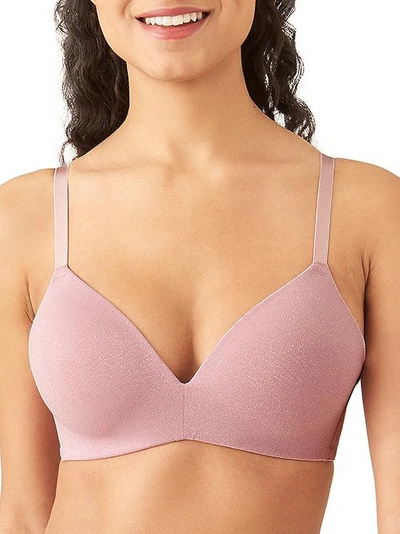 Shop B.tempt'd By Wacoal Future Foundations Lurex Wire-free T-shirt Bra In Dawn Pink