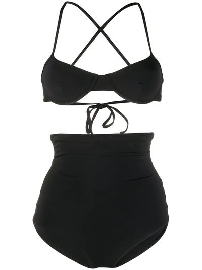 Shop Mara Hoffman Bobbi Mazlyn Bikini In Black