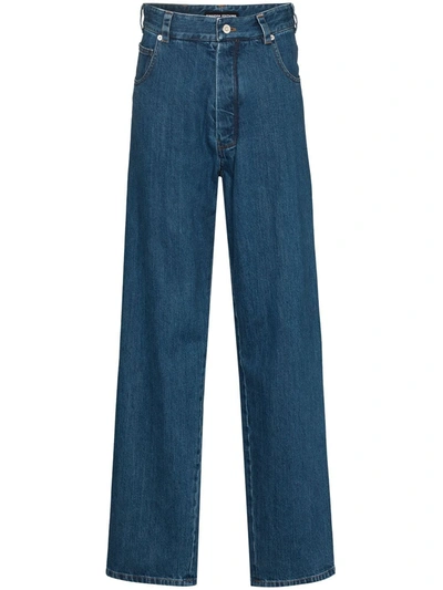 Shop Kwaidan Editions Wide-leg Jeans In Blue