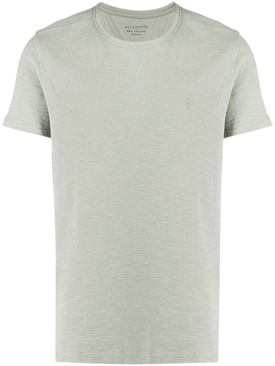 Shop Allsaints Short-sleeve Cotton T-shirt In Green