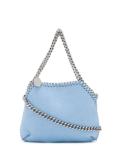 Shop Stella Mccartney Mini Falabella Shoulder Bag In Blue