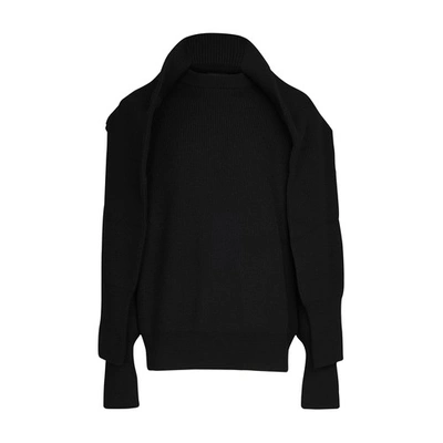 Shop Balenciaga Long Sleeve Sweater In 1000