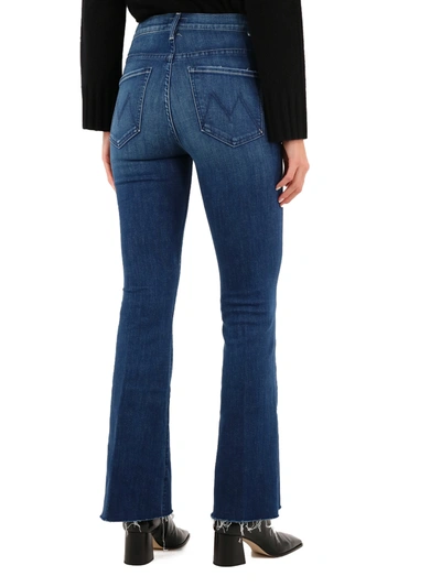 Shop Mother The Weekender Fray Jeans In Blue