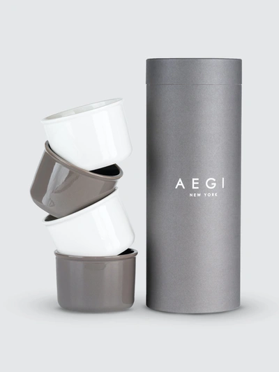 Shop Aegi New York - Verified Partner Ceramic Container Set In White