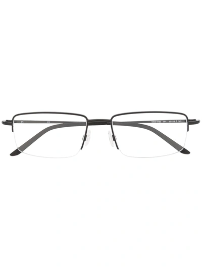 Shop Nike Rectangular Frames Glasses In Black