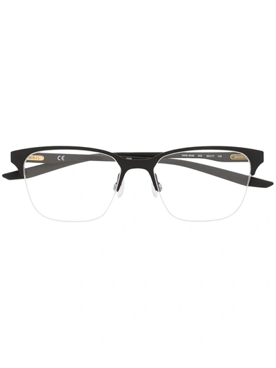 Shop Nike Square Frame Glasses In Black