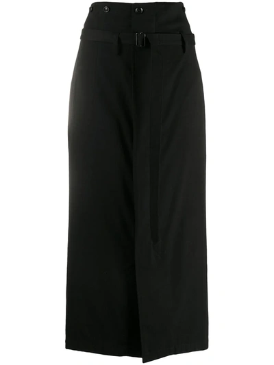 Shop Y's High-waist Skirt In Black