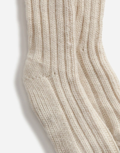 Shop Dolce & Gabbana Ribbed Wool Socks