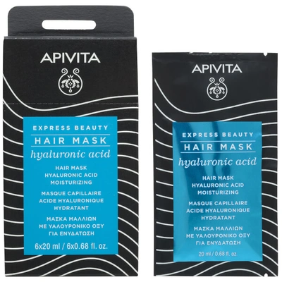 Shop Apivita Express Beauty Hair Mask With Hyaluronic Acid 6 X 0.68 Fl.oz