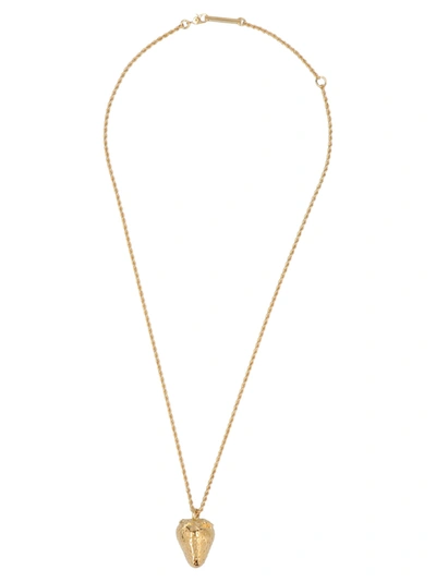 Shop Ambush Strawberry Charm Necklace In Gold