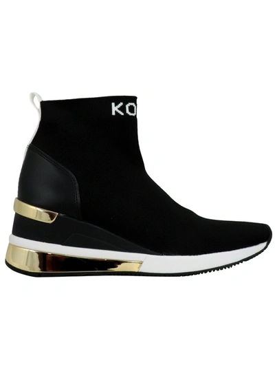 Shop Michael Kors Skyler Bootie Extreme Sneaker In Black