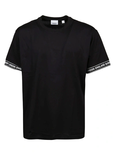 Shop Burberry T-shirt Teslow In Black