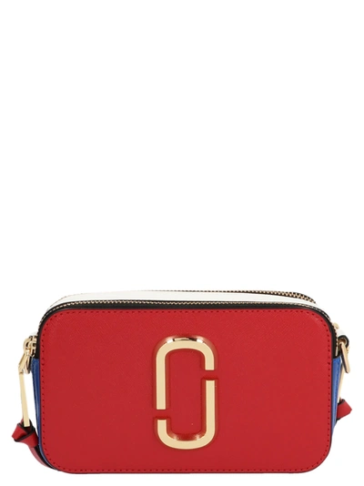 Shop Marc Jacobs The Logo Strap Snapshot Bag Bag In Red